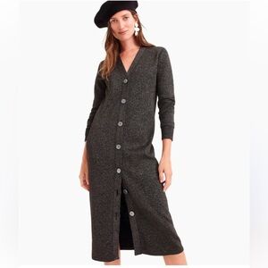 J. CREW 365 Sparkle Fitted Cardigan Dress Size XS NWT